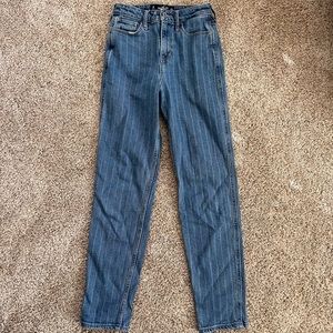 Pinstripe Mom Jeans